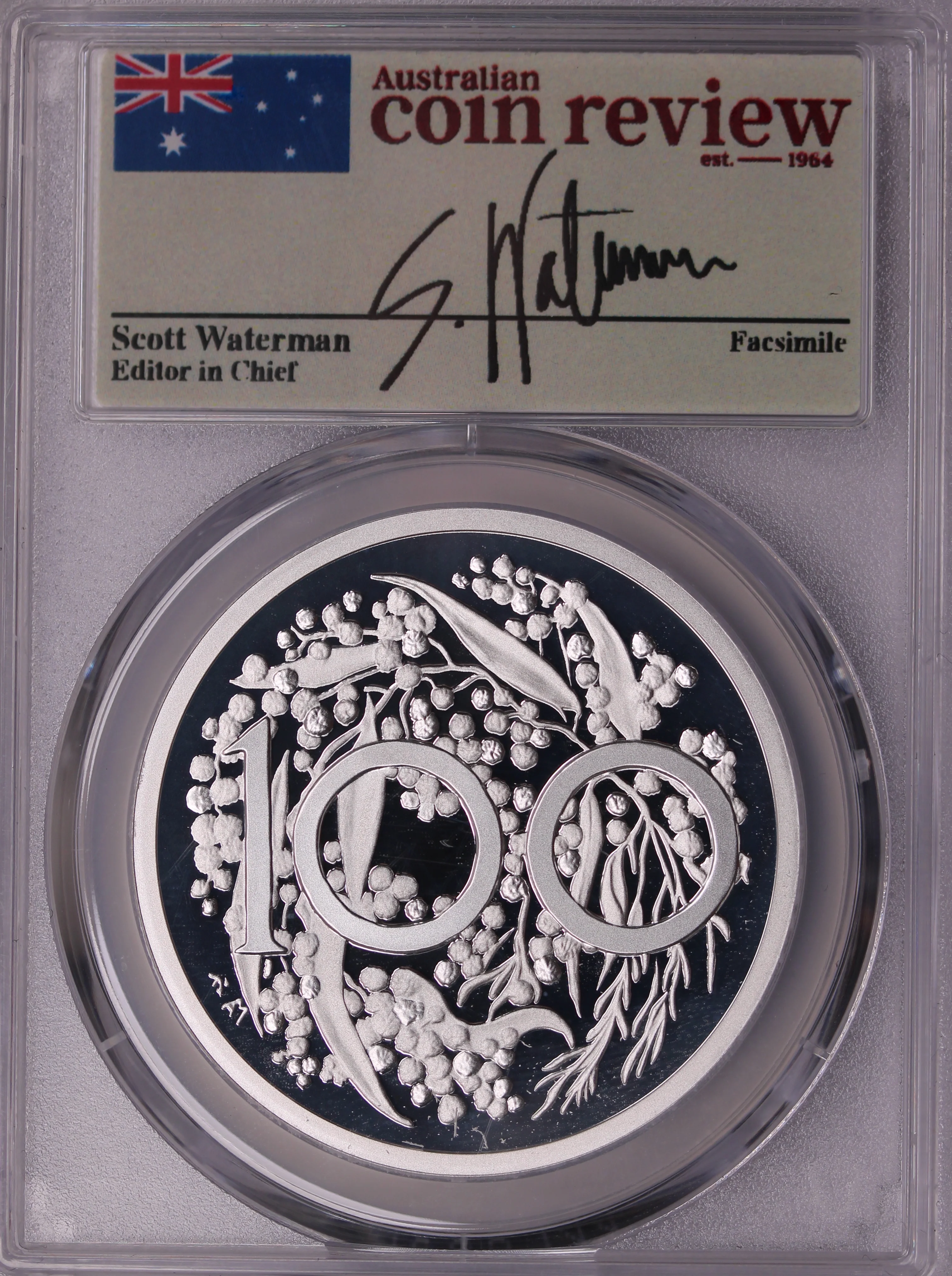 2024 Swan Dollar Pattern Crown – Silver Proof First Strike PR70 - Image 3