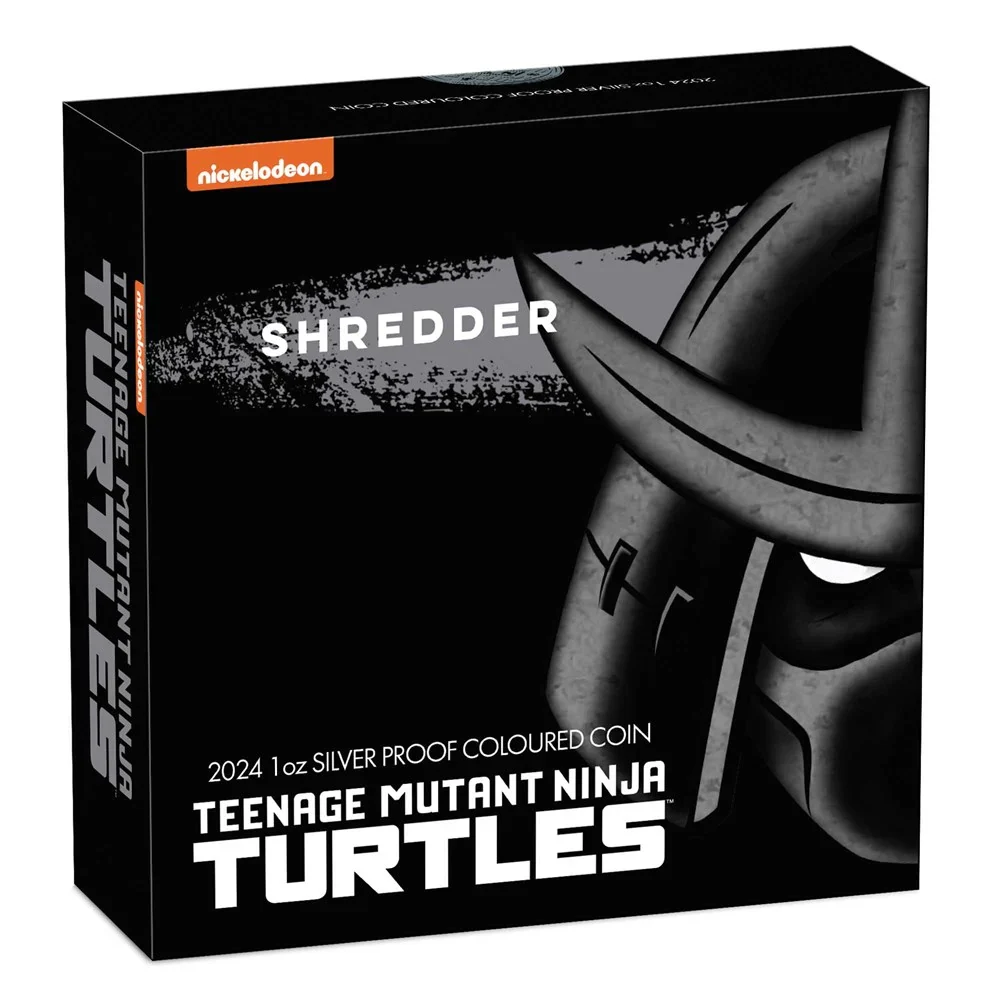 2024 Teenage Mutant Ninja Turtles - Shredder 1oz Silver Proof Coloured Coin - Image 4