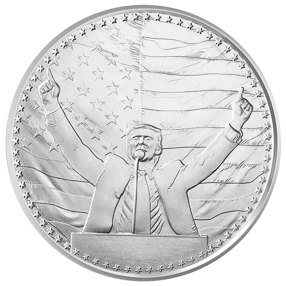 2024 Trump 47th President 1oz Silver Round - Image 2