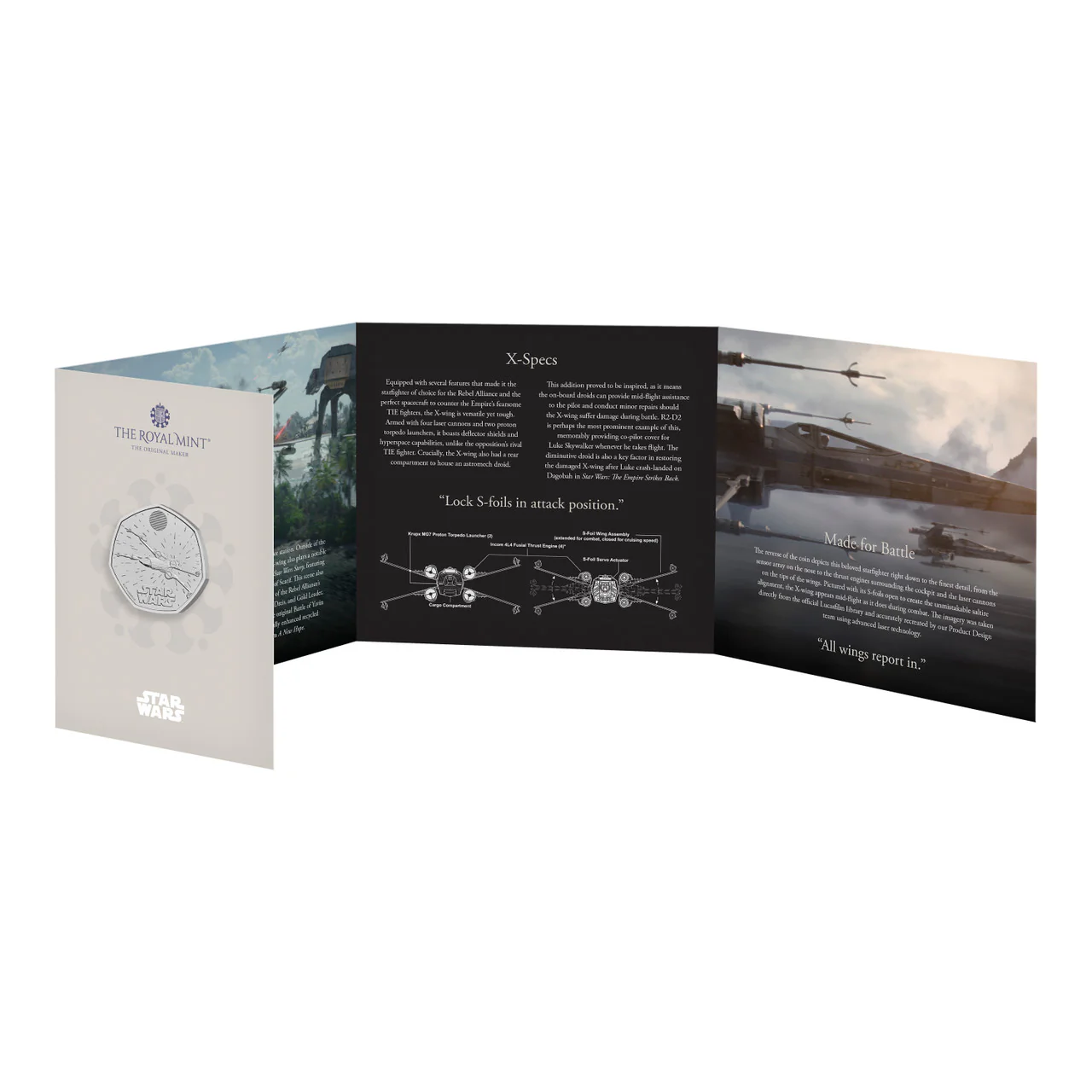 2024 UK Star Wars X-Wing 50p BU Coin - Image 3