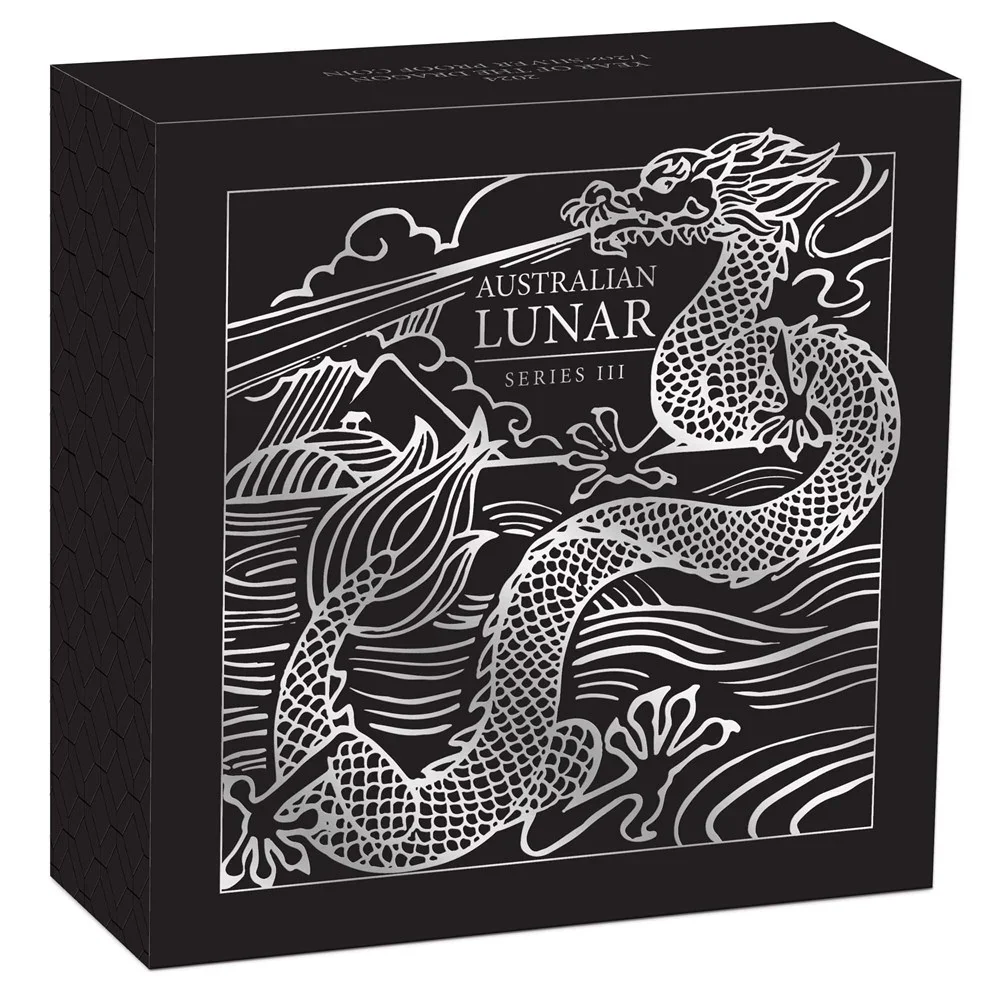 2024 Year of the Dragon 1/2oz Silver Proof Coin - Image 4