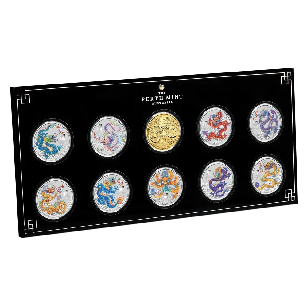 2024 Year of the Dragon 1/2oz Silver Ten-Coin Set - Image 3
