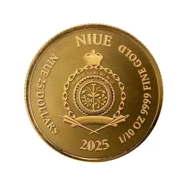2025 1/10oz Gold Lady Justice Coin - Image 2