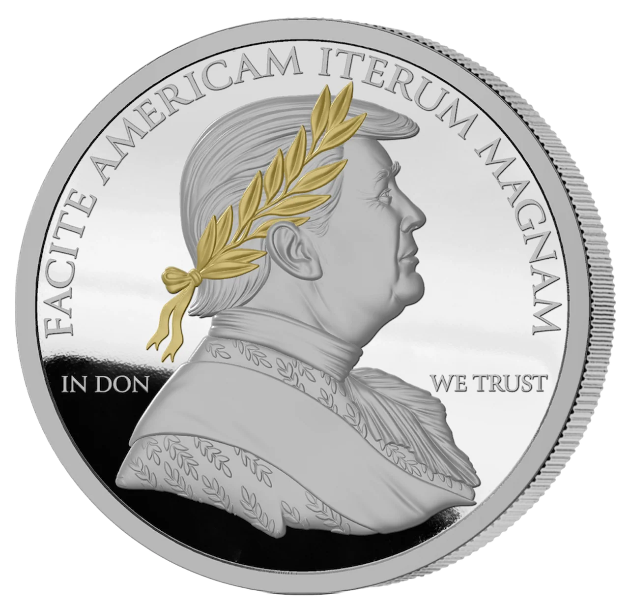 2025 $1 Trump Caesar 1oz Silver Proof Coin