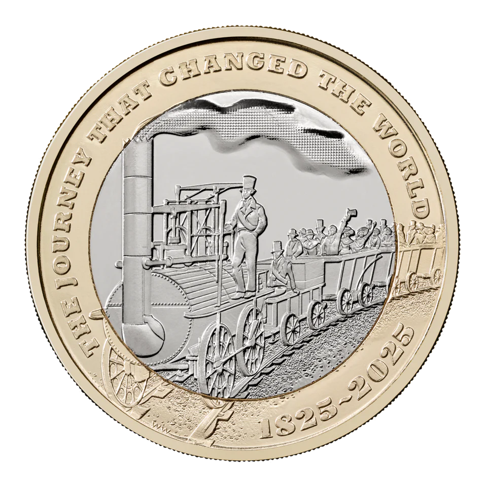 2025 £2 200 Years of the Modern Railway Brilliant Uncirculated Coin