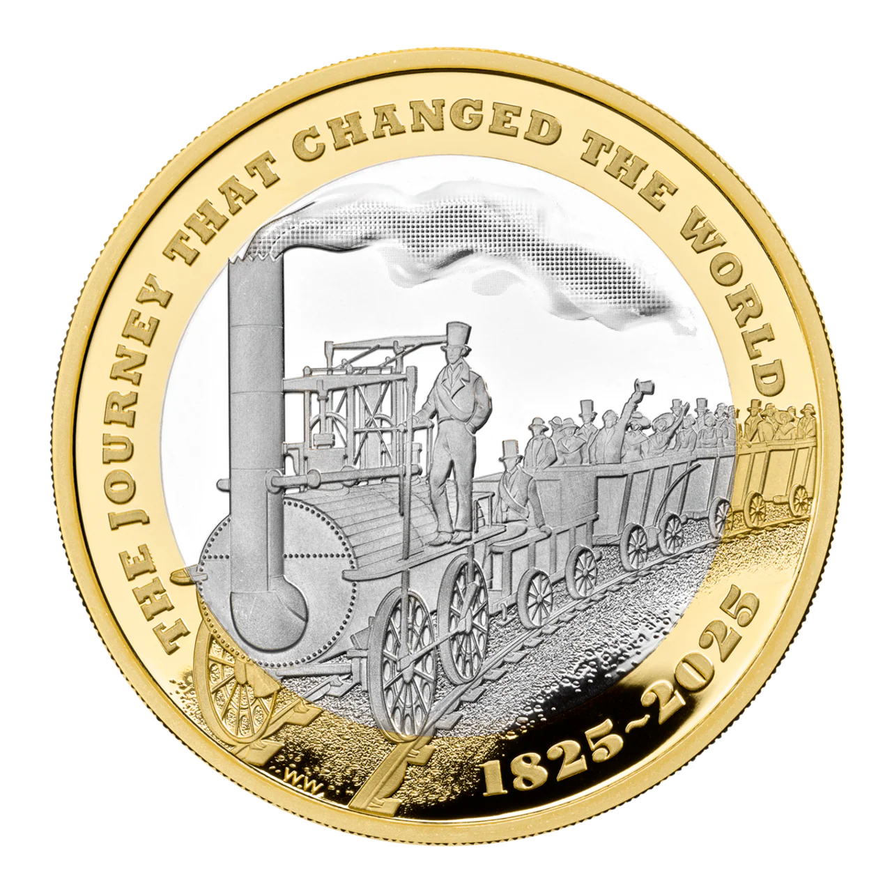 2025 £2 200 Years of the Modern Railway Silver Proof Coin