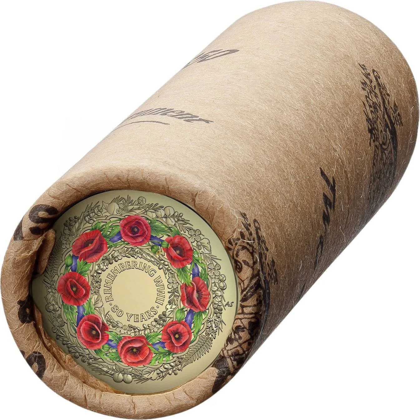2025 $2 80 Years On: Remembering the Second World War $2 Roll + Purple War Animals Remembrance $2 Roll - Image 3