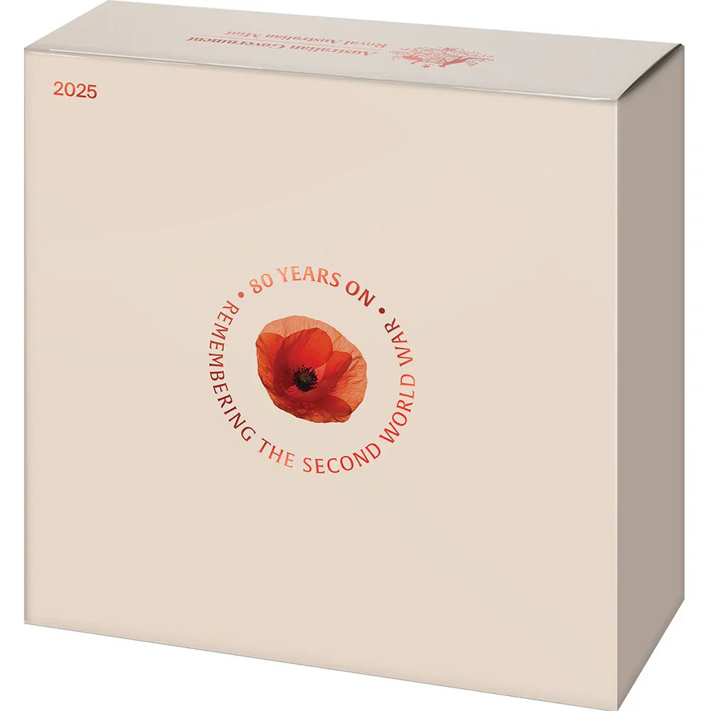 2025 $2 80 Years On: Remembering The Second World War ‘C’ Mintmark Coloured Fine Silver Proof Coin - Image 4