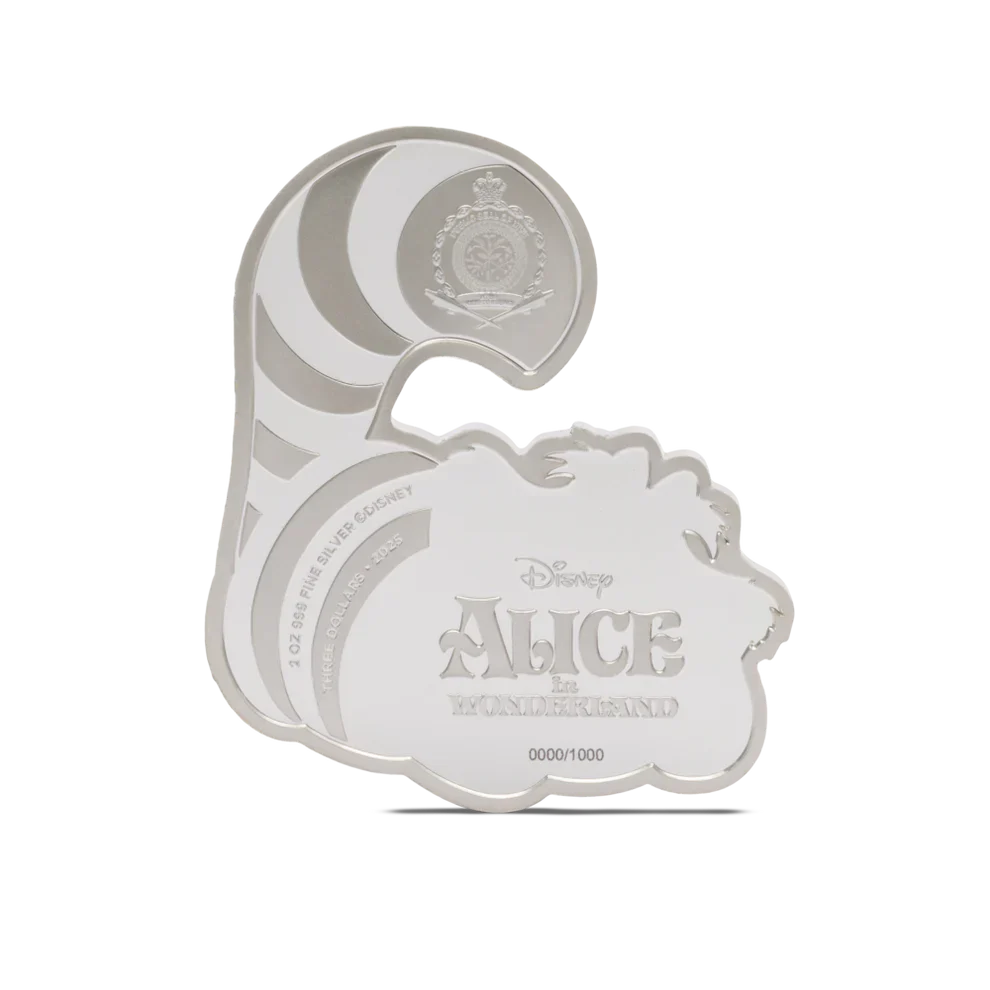 2025 Alice in Wonderland - Cheshire Cat 2oz Silver Coin - Image 2
