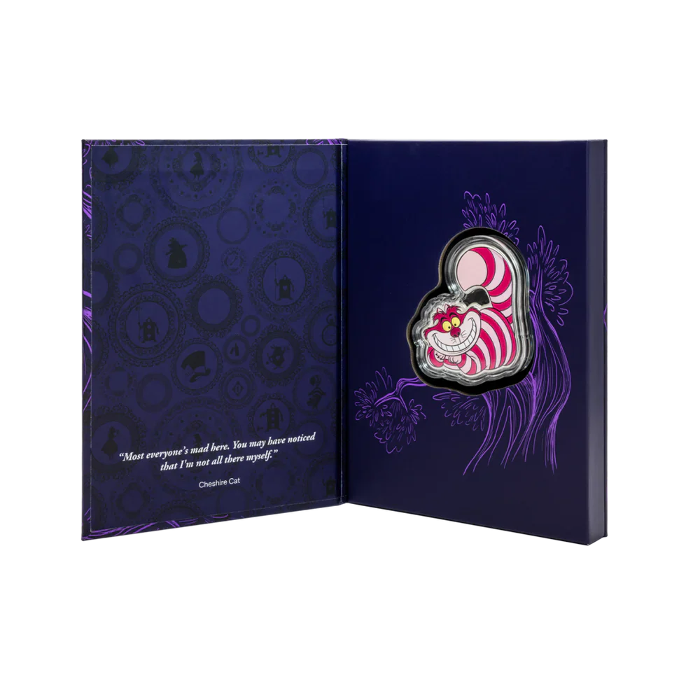 2025 Alice in Wonderland - Cheshire Cat 2oz Silver Coin - Image 3
