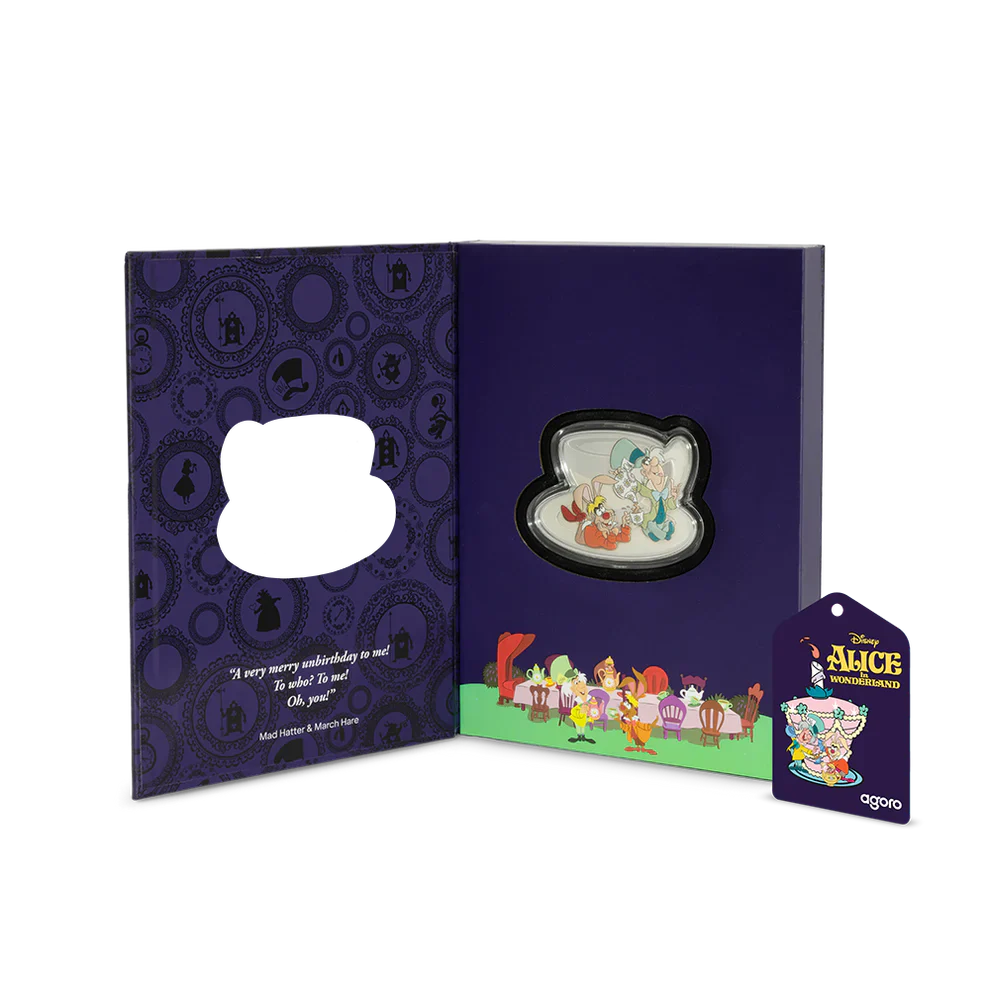 2025 Alice in Wonderland - Mad Hatter's Tea Party 2oz Silver Coin - Image 3