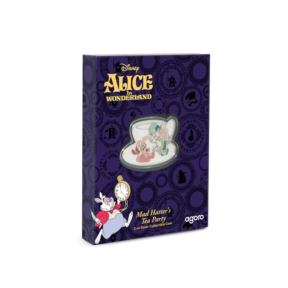 2025 Alice in Wonderland - Mad Hatter's Tea Party 2oz Silver Coin - Image 4