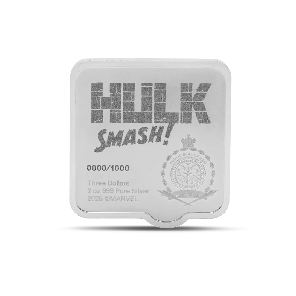 2025 Marvel - Hulk Smash 2oz Silver Coin - Image 2