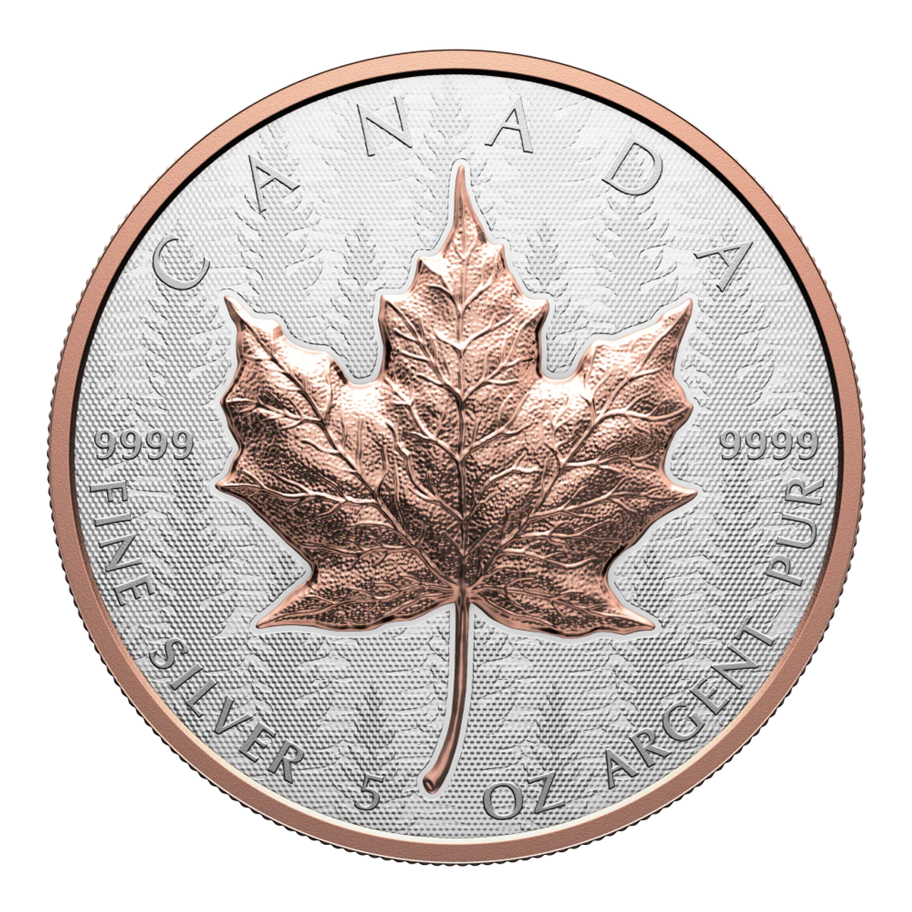 2025 $50 Canadian Maple Lead Ultra High Relief 5oz Silver Coin