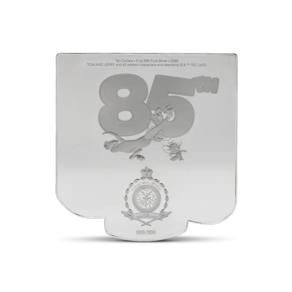 2025 85th Anniversary of Tom & Jerry 5oz Silver Coin - Image 2