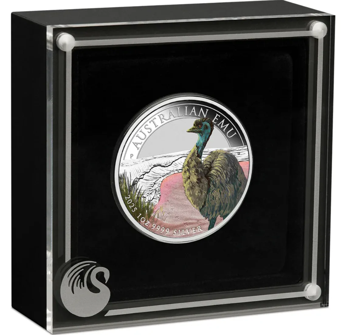 2025 Australian Emu 1oz Silver Coloured Coin - Image 3