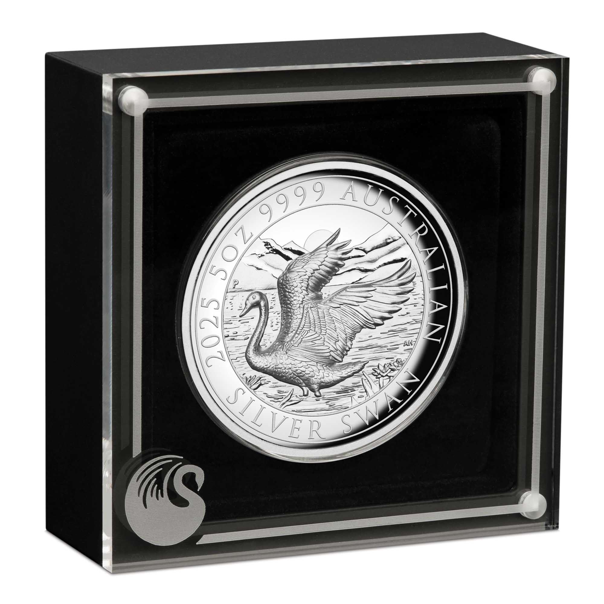 2025 Australian Swan 5oz Silver Proof High Relief Coin - Image 3