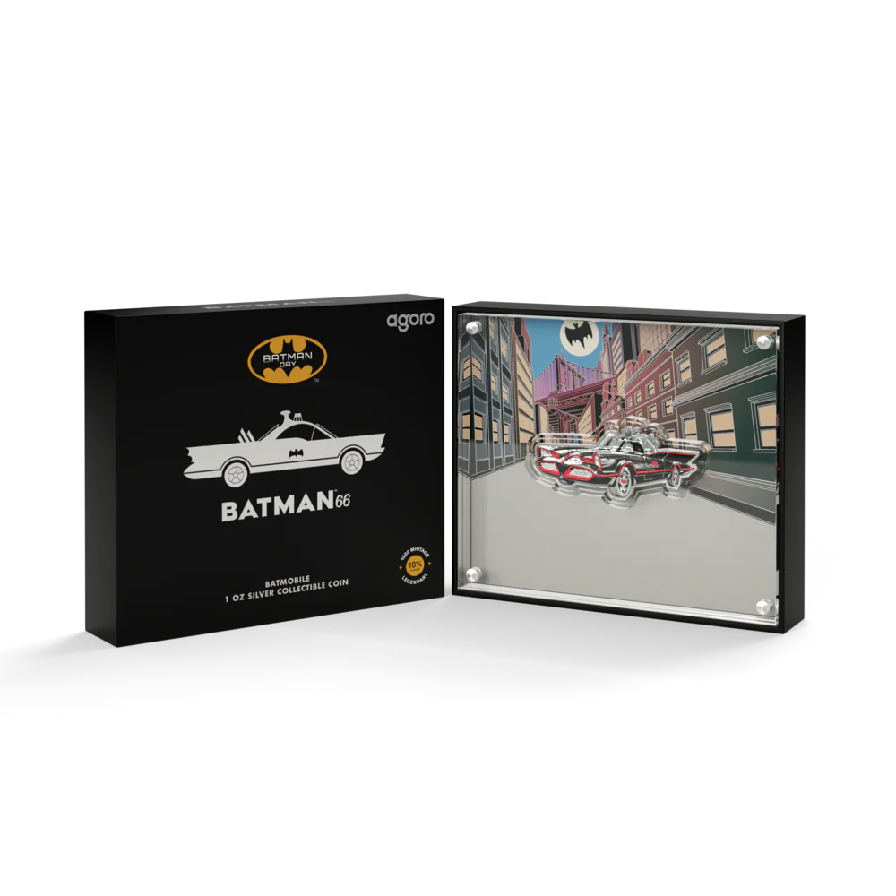 2025 BATMAN™66 - Batmobile 1oz Silver Coin - Image 5