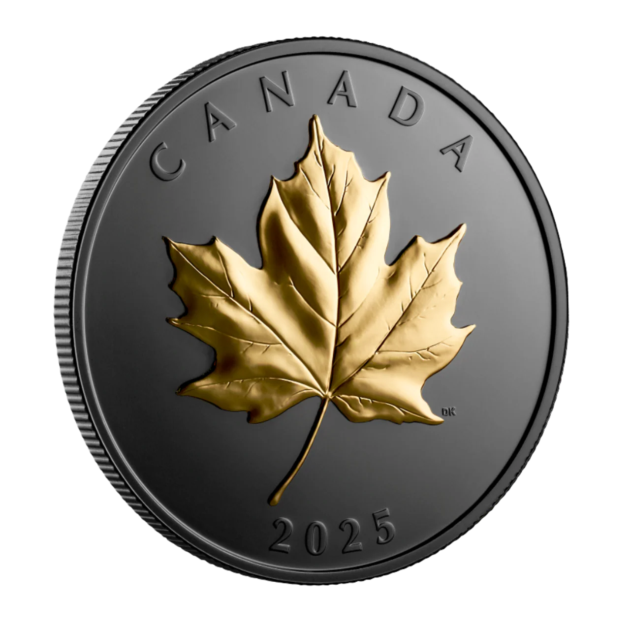 2025 Canada $20 Fine Silver Coin - Gilded Elegant Maple