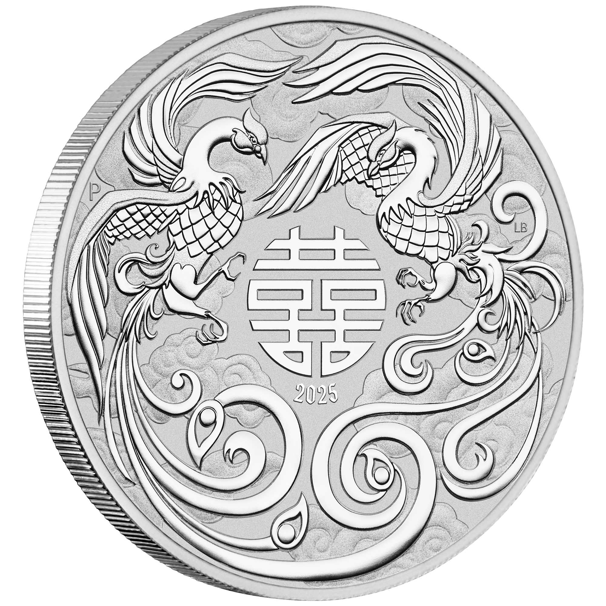2025 Chinese Myths and Legends Double Phoenix 1oz Silver Bullion Coin