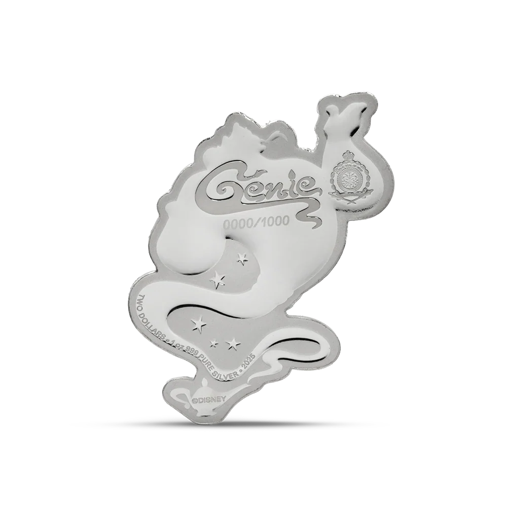 2025 Disney Aladdin - Genie 1oz Silver Coin - Image 3