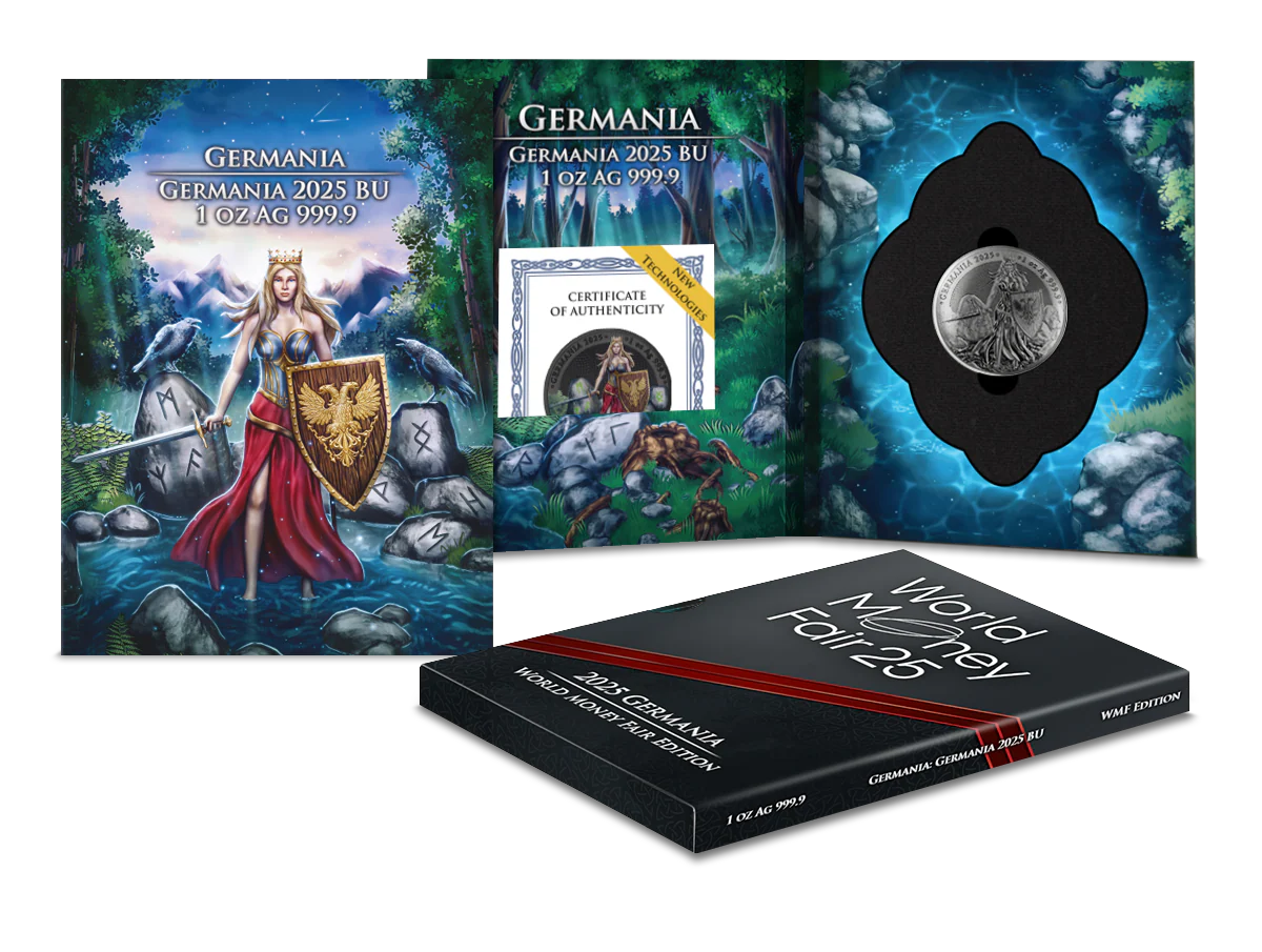 2025 Germania 1 oz Black Silver BU WMF Edition
