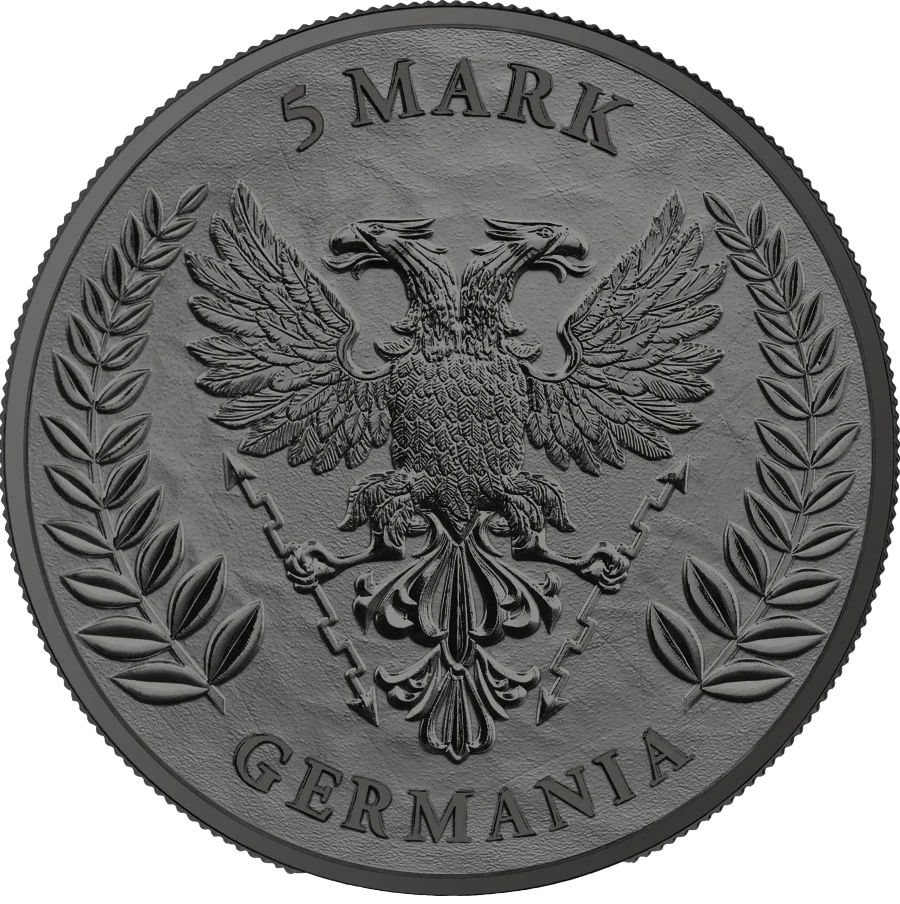 2025 Germania 1 oz Black Silver BU WMF Edition - Image 2