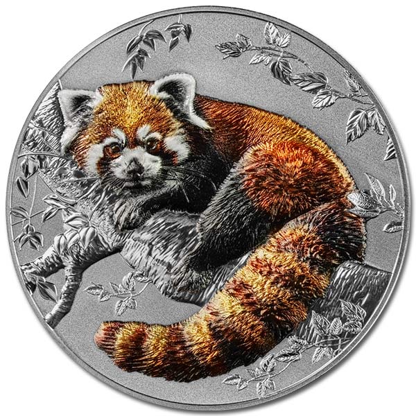 2025 Germania Mint Representatives of the Species Red Panda 2oz Silver Proof High Relief Coin
