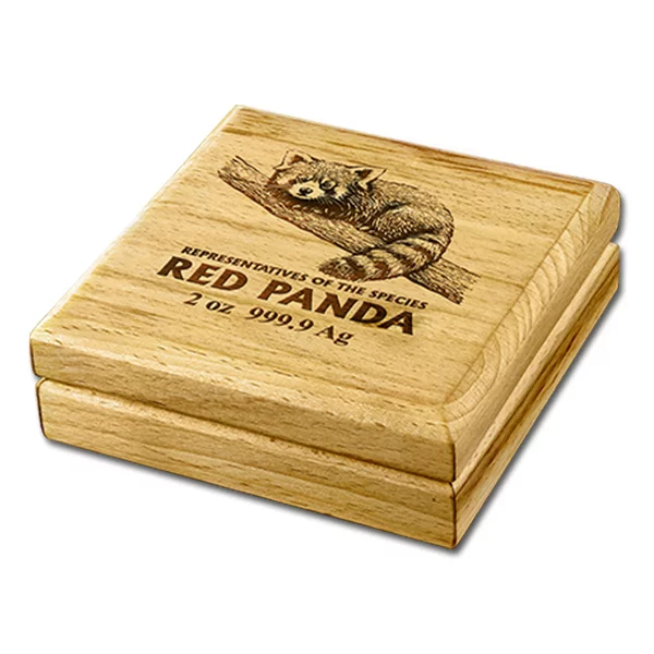 2025 Germania Mint Representatives of the Species Red Panda 2oz Silver Proof High Relief Coin - Image 3