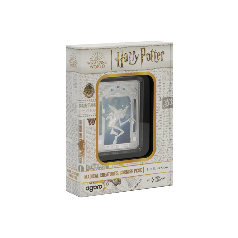 2025 Harry Potter Magical Creatures - Cornish Pixie 1oz Silver Coin - Image 3