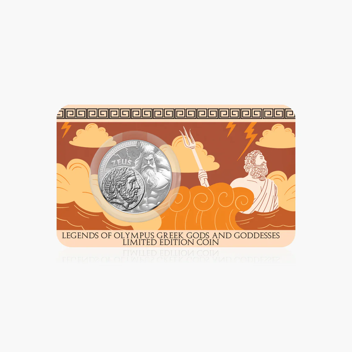 2025 Legends of Olympus Zeus Silver Plated BU Coin