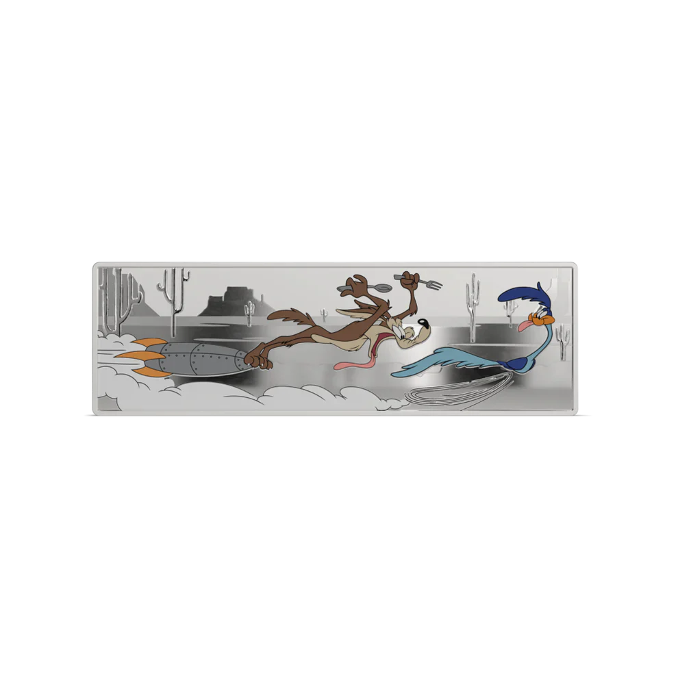 2025 Looney Tunes™ - Wile E. Coyote & Road Runner 1oz Silver Coin - Image 2