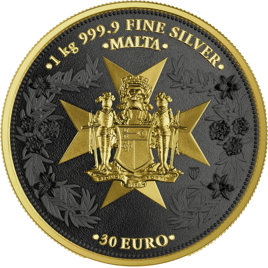 2025 Malta Golden Eagle 30 Euro 1 kilo Silver BU Coin - Image 2