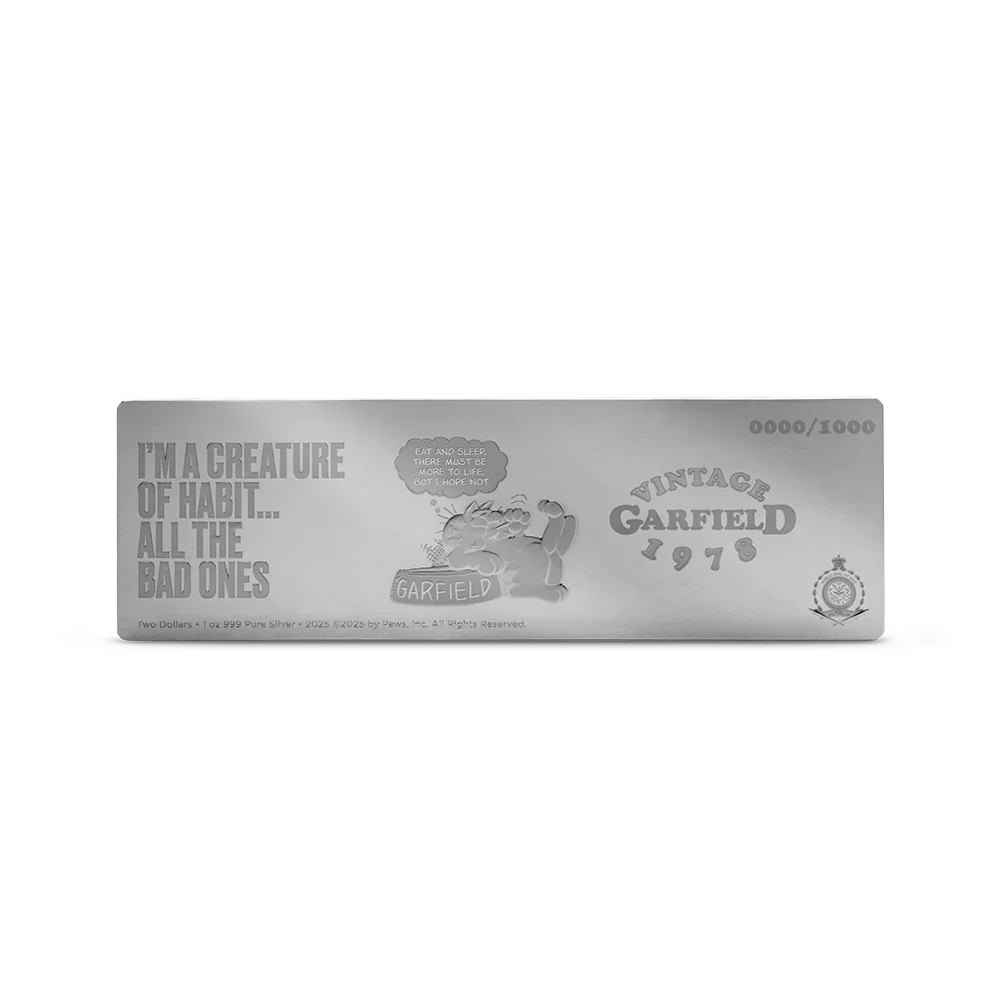 2025 Nickelodeon - Garfield First Ever 1oz Silver Coin - Image 3