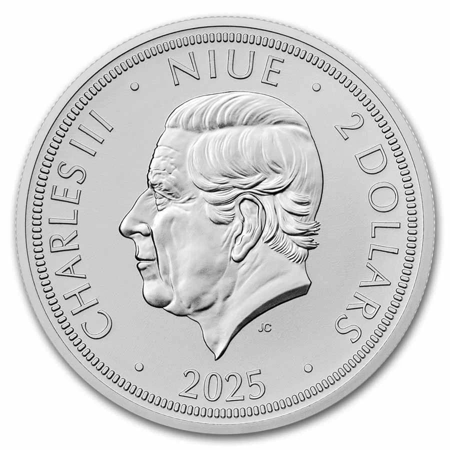2025 Niue 1oz Silver Czech Lion Coin - Image 2