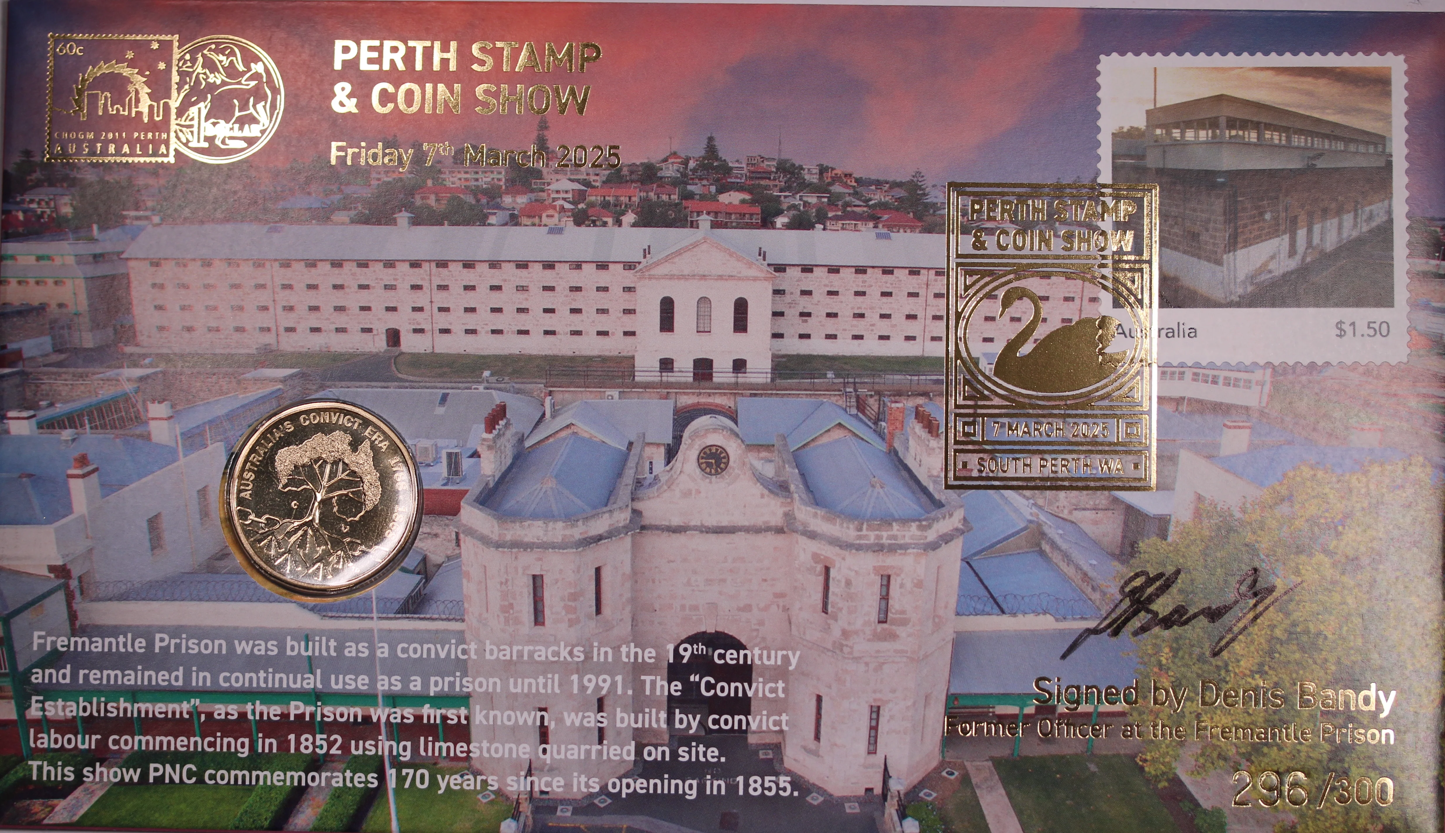 2025 Perth Stamp & Coin Show PNC set of 4 - Image 2
