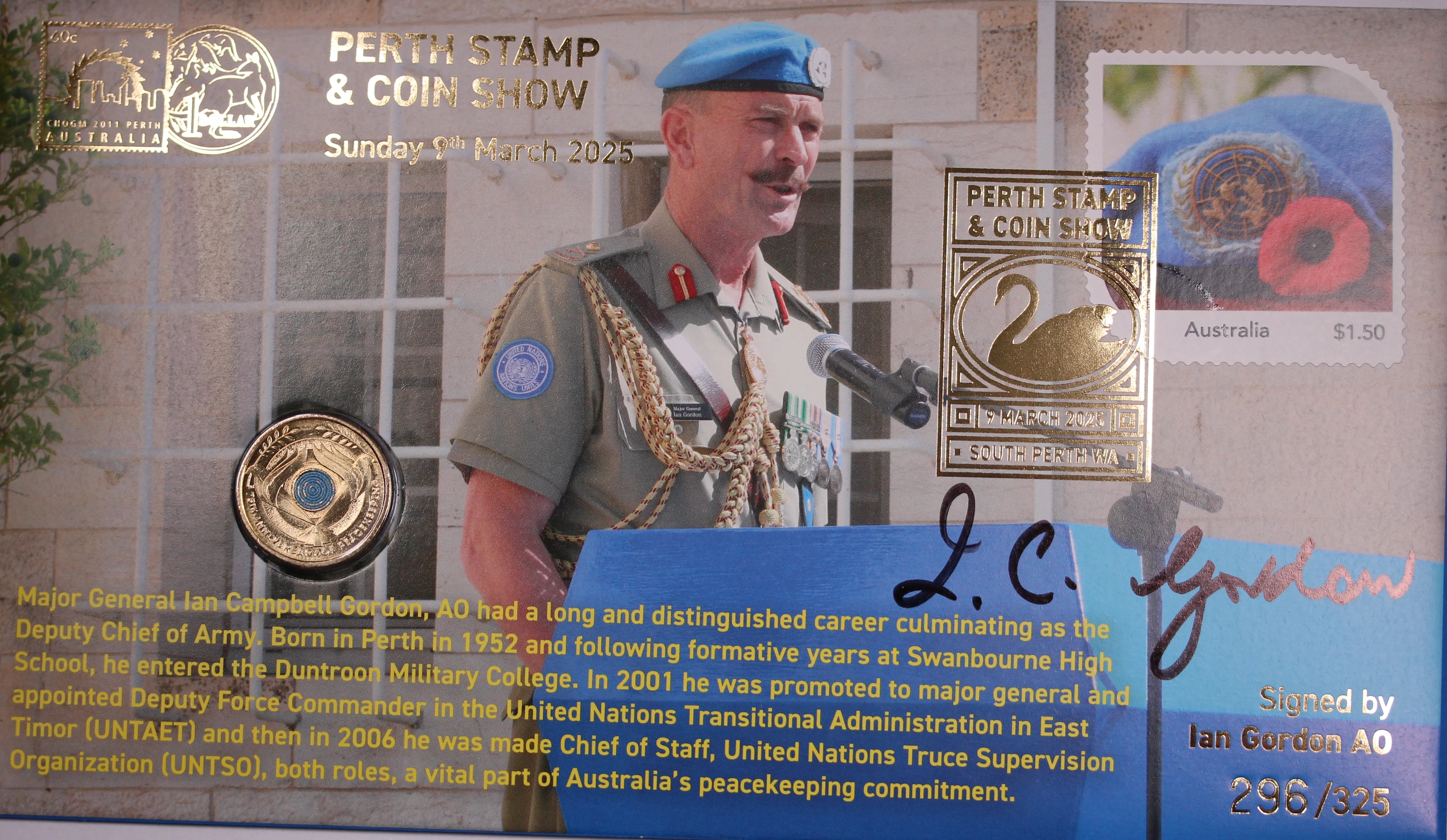 2025 Perth Stamp & Coin Show PNC set of 4 - Image 3