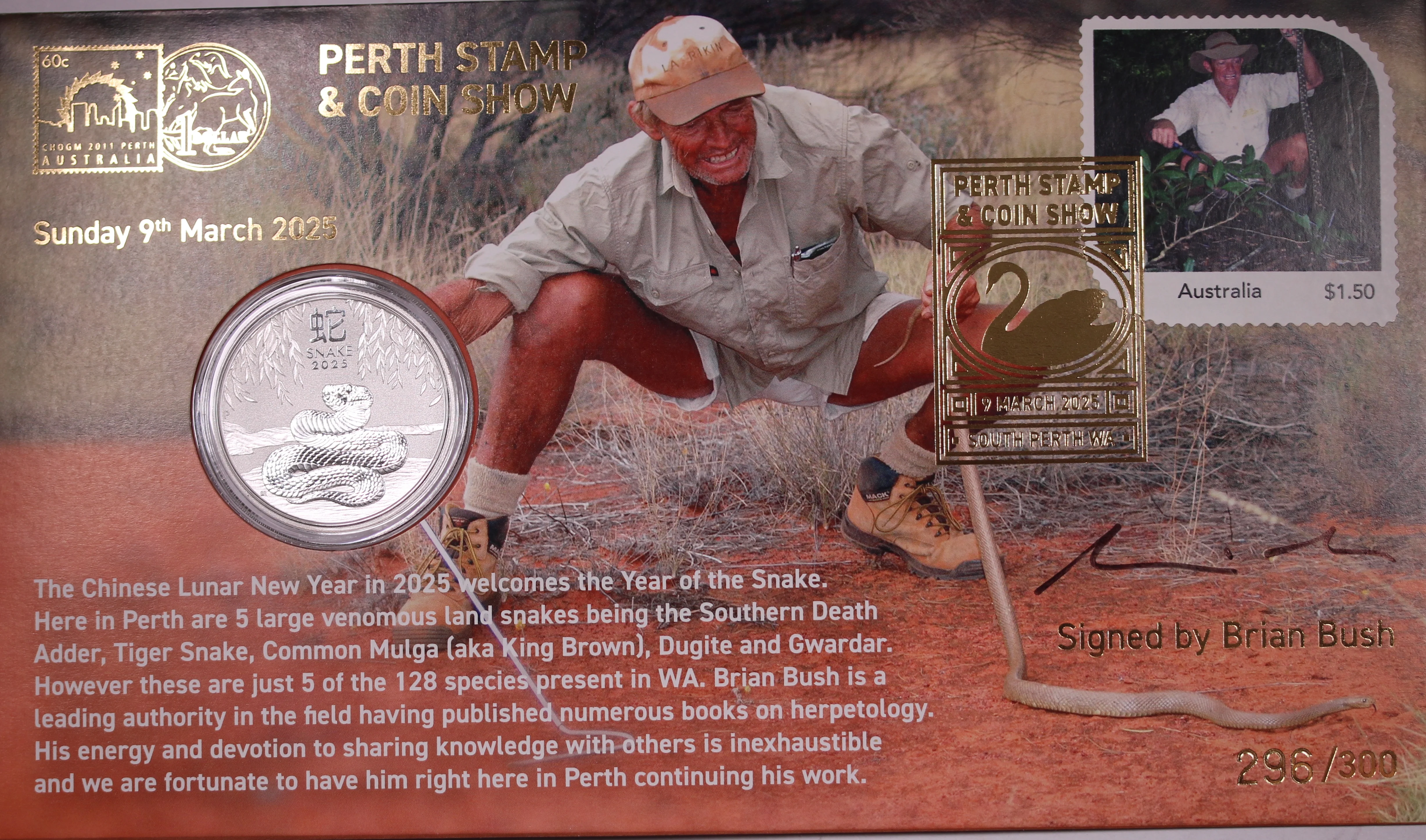2025 Perth Stamp & Coin Show PNC set of 4 - Image 5