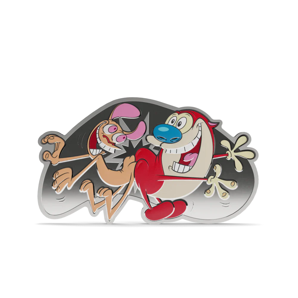 2025 Ren & Stimpy - Butt Bump 1oz Silver Coin