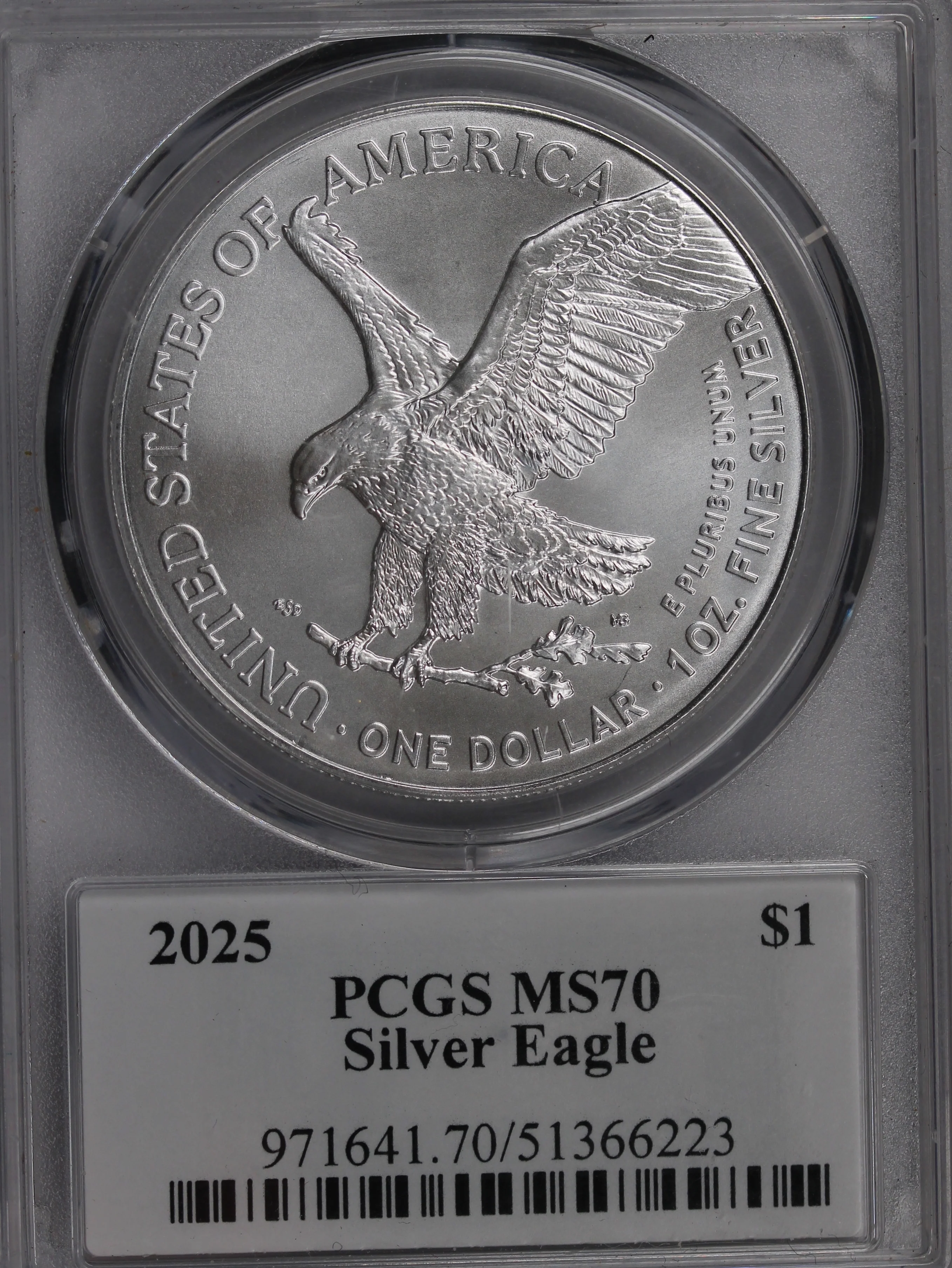 2025 USA Silver Eagle PCGS MS70 Ultra Breaks
