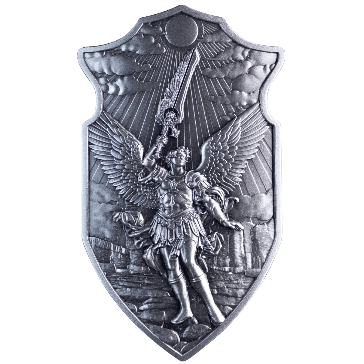 2025 South Korea The Shield of St. Uriel 2 oz Silver Shaped Stacker