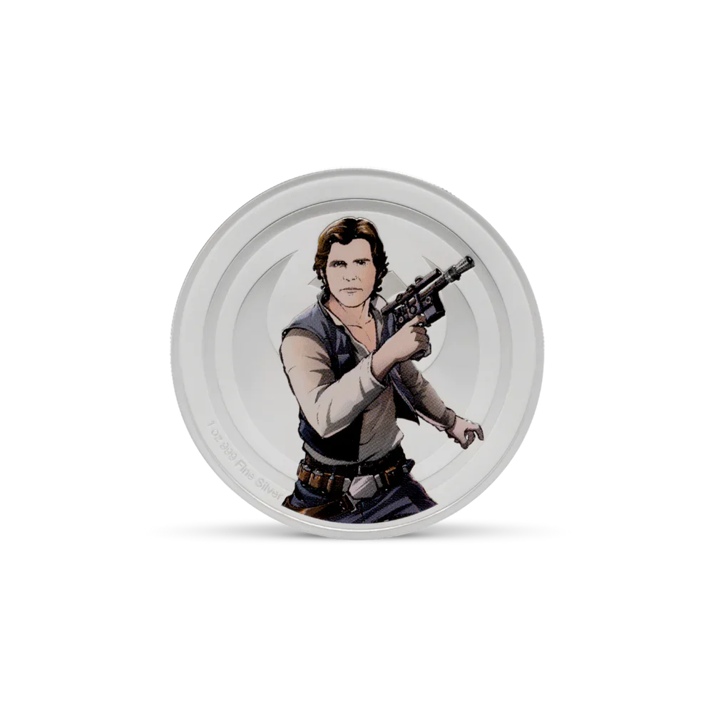 2025 Star Wars™ Han Solo™ VS Boba Fett™ 1oz Silver Collectible Coin