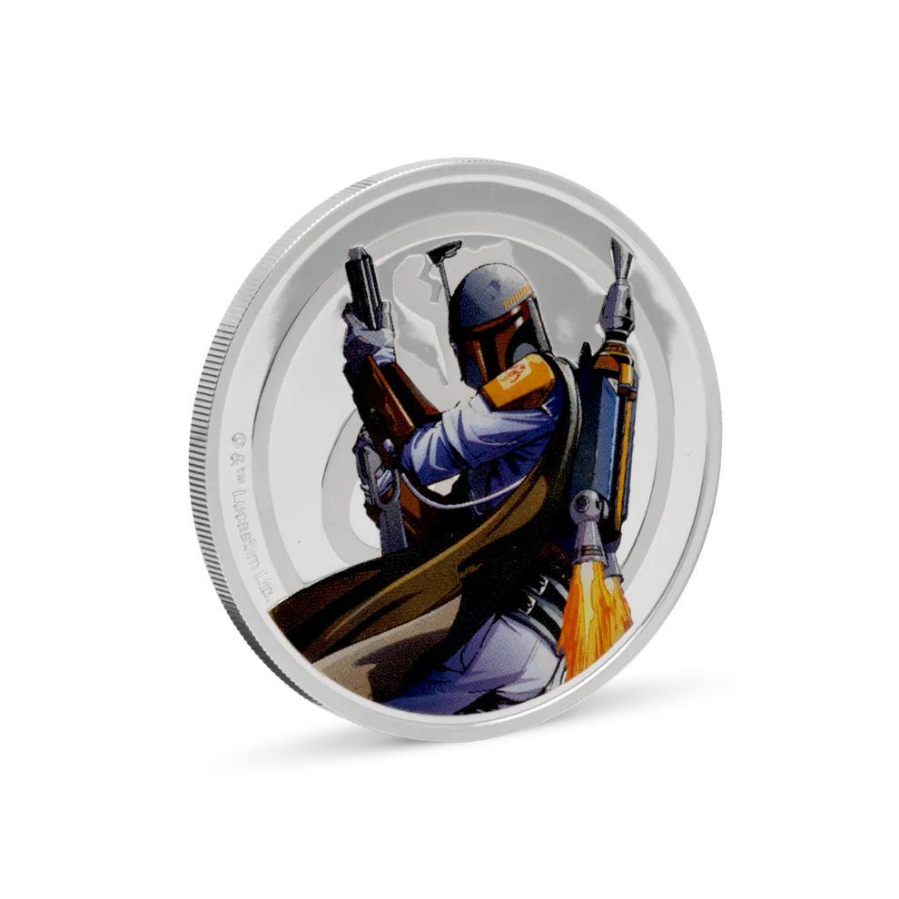 2025 Star Wars™ Han Solo™ VS Boba Fett™ 1oz Silver Collectible Coin - Image 2