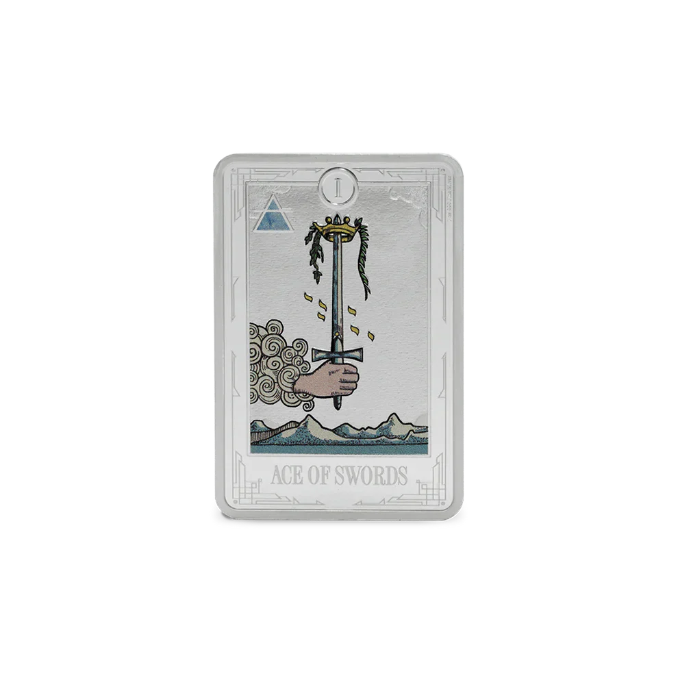 2025 Tarot Cards – Ace of Swords 1oz Silver Coin
