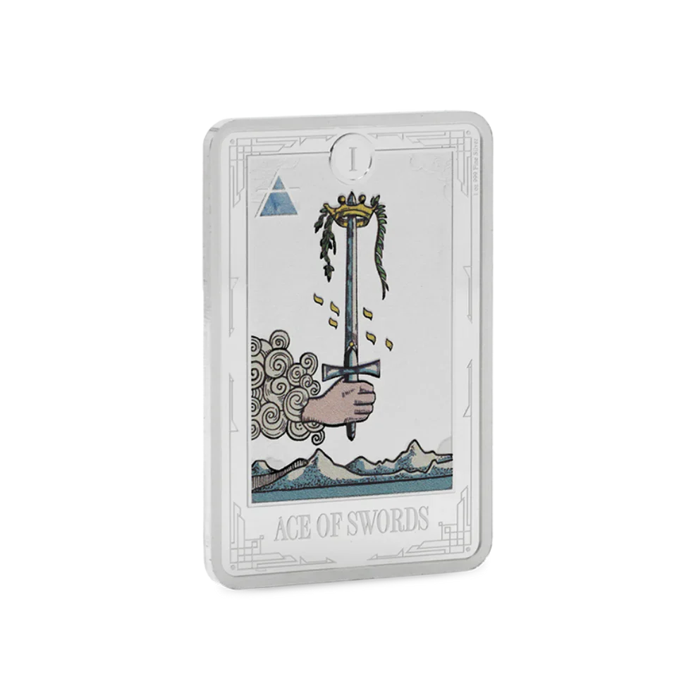 2025 Tarot Cards – Ace of Swords 1oz Silver Coin - Image 2