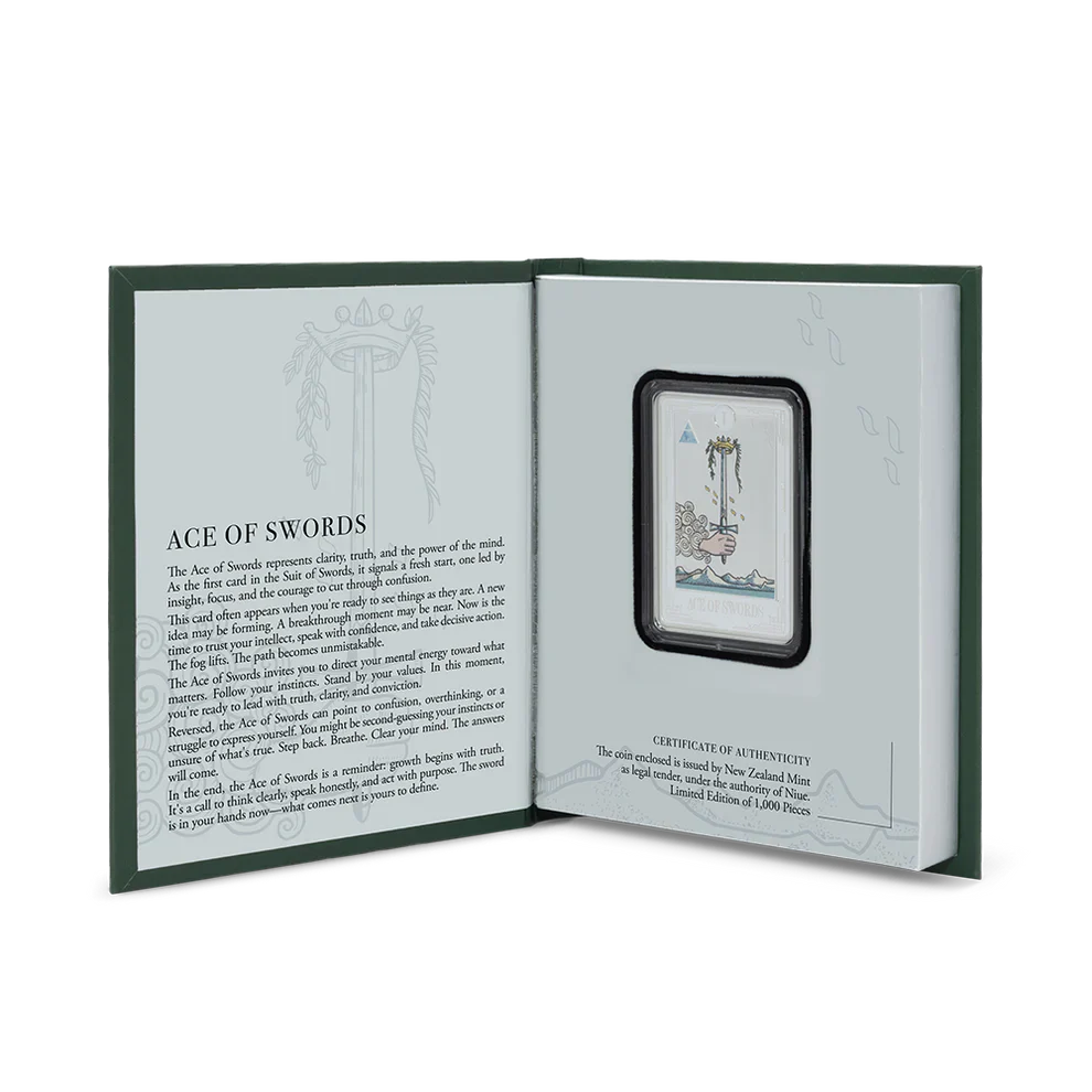 2025 Tarot Cards – Ace of Swords 1oz Silver Coin - Image 4