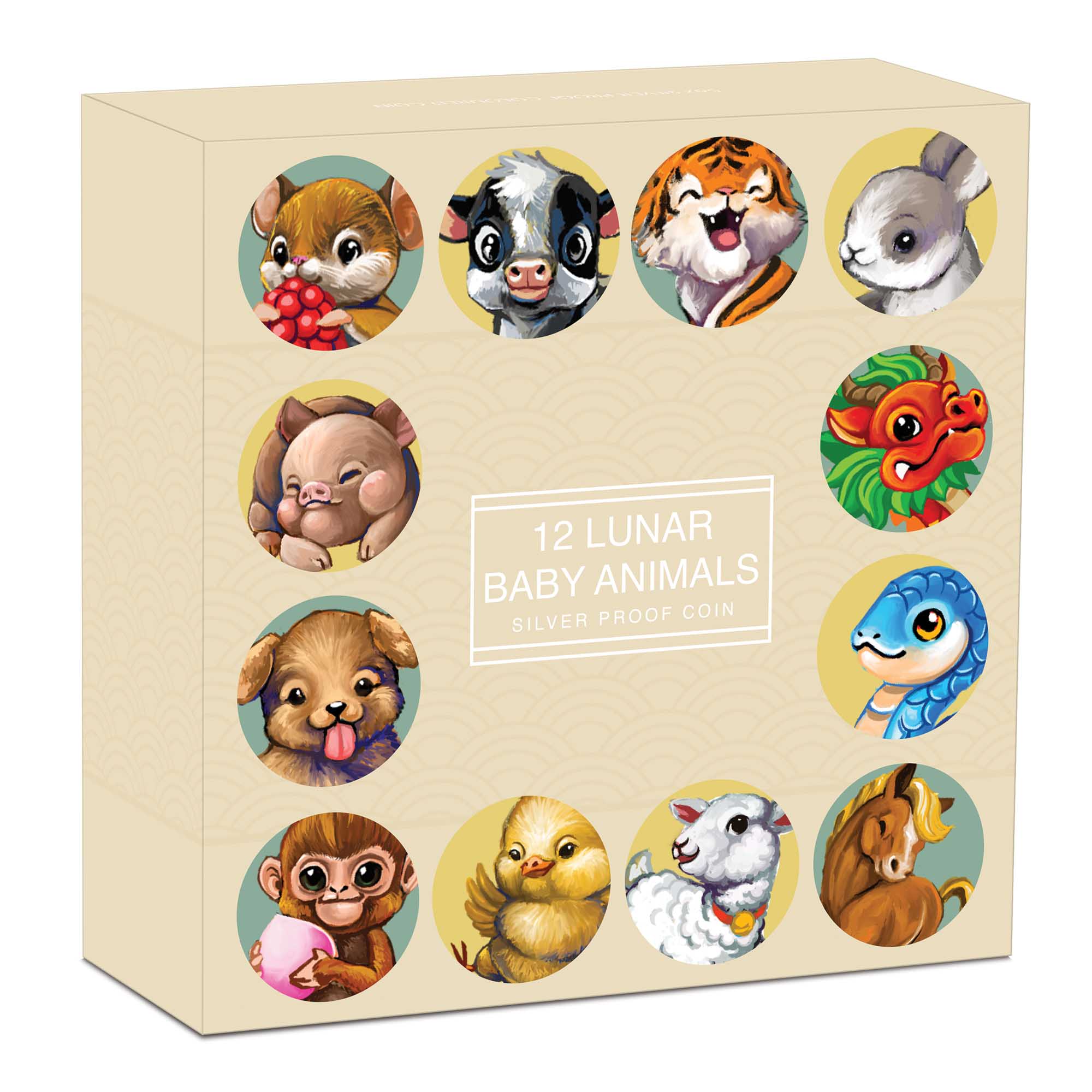 2025 Twelve Baby Lunar Animals 5oz Silver Proof Coin - Image 4