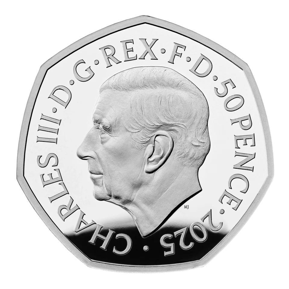 2025 UK 50p Harry Potter - The Patronus Silver Proof Colour Coin - Image 2