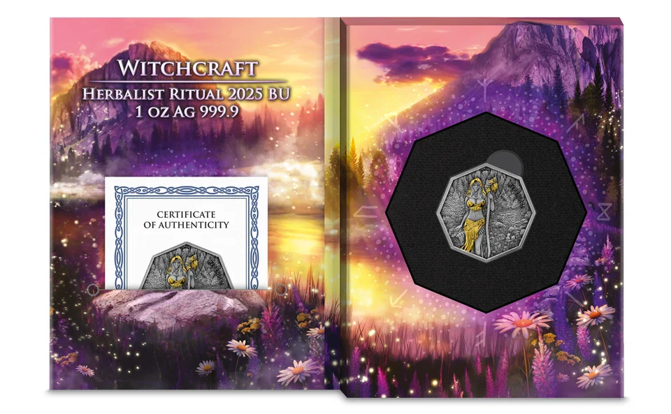 2025 Witchcraft: Herbalist Ritual 1 oz Silver BU - Image 4