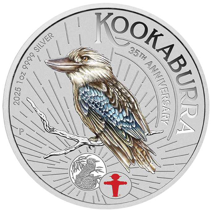 2025 WMF Kookaburra 1oz Silver Colored Coin - Image 4